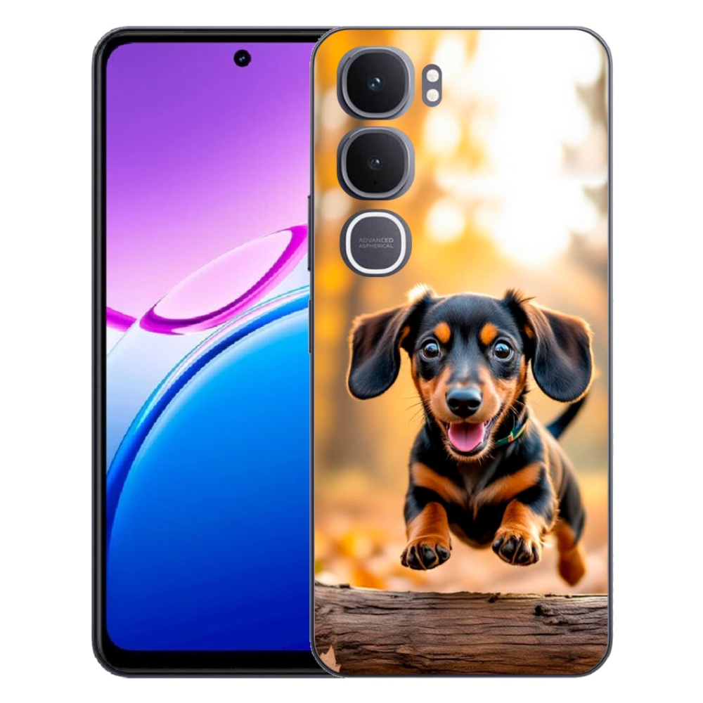 Gélový kryt mmCase na Vivo Y31 5G - jazvečík 2