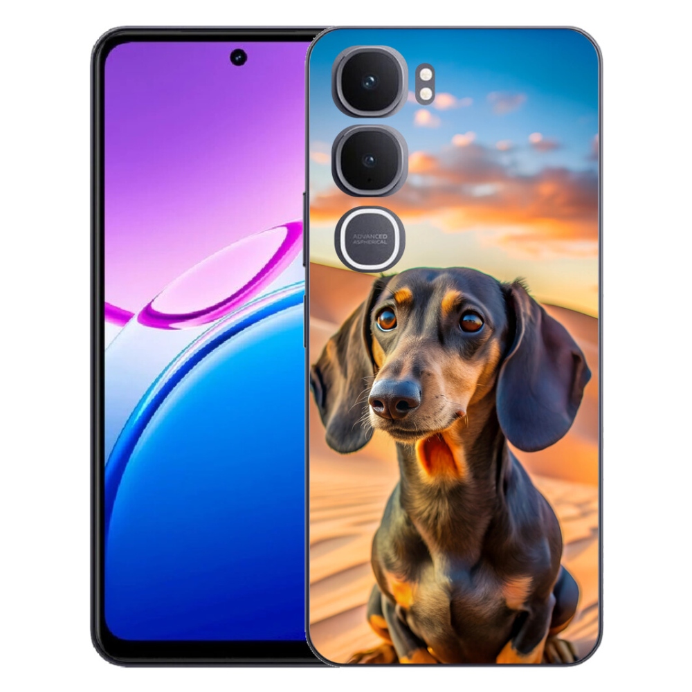 Gélový kryt mmCase na Vivo Y31 5G - jazvečík 3