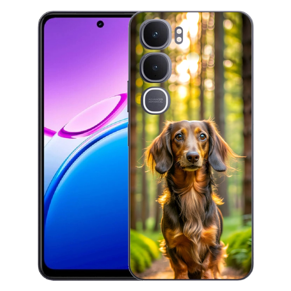 Gélový kryt mmCase na Vivo Y31 5G - jazvečík 4