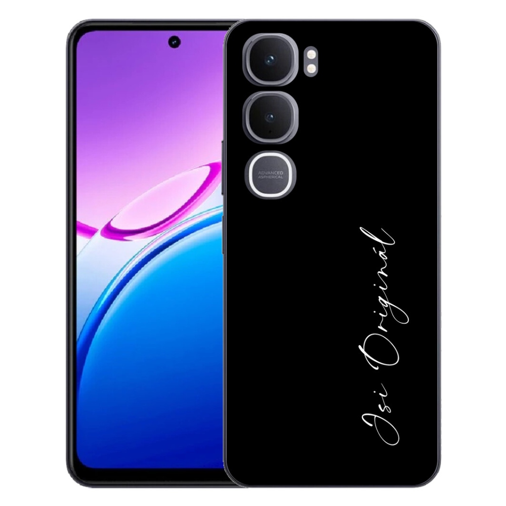 Gélový kryt mmCase na Vivo Y31 5G - si originál čierne pozadie