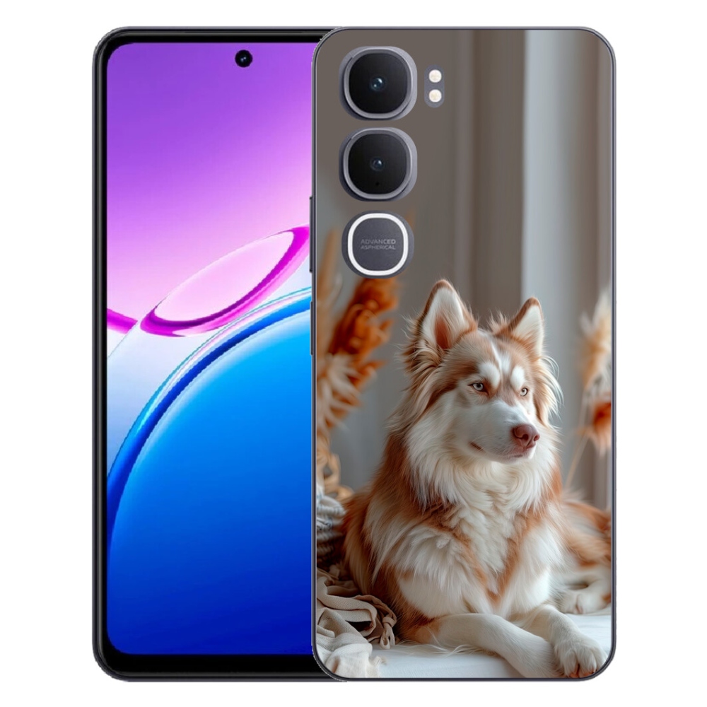 Gélový kryt mmCase na Vivo Y31 5G - pokojný sibírsky husky