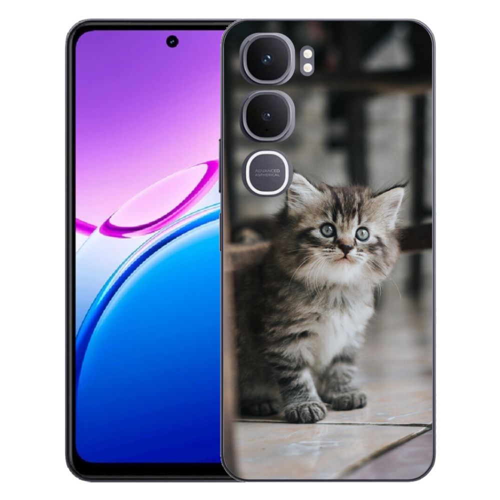 Gélový kryt mmCase na Vivo Y31 5G - mačiatko