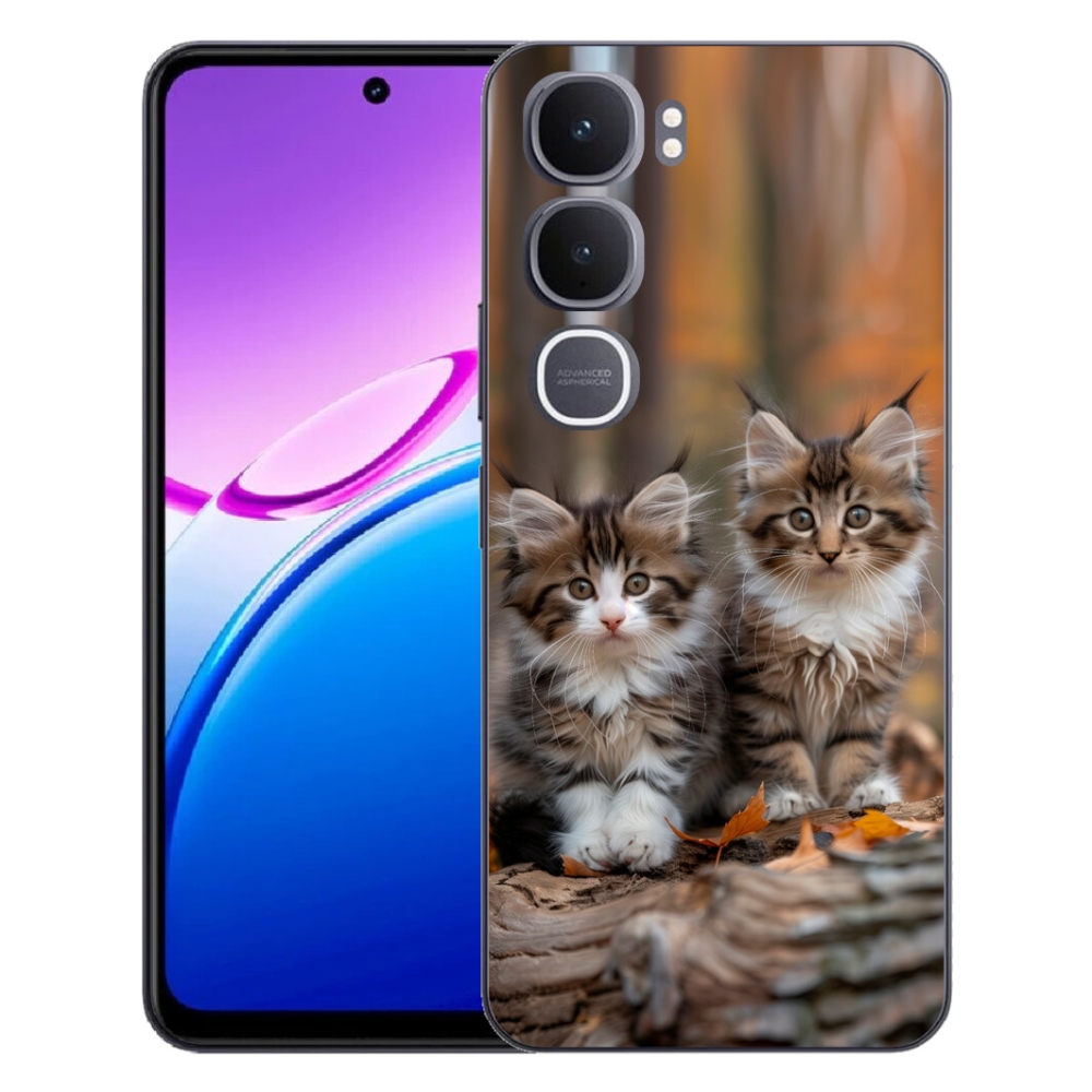 Gélový kryt mmCase na Vivo Y31 5G - mačacie duo 3