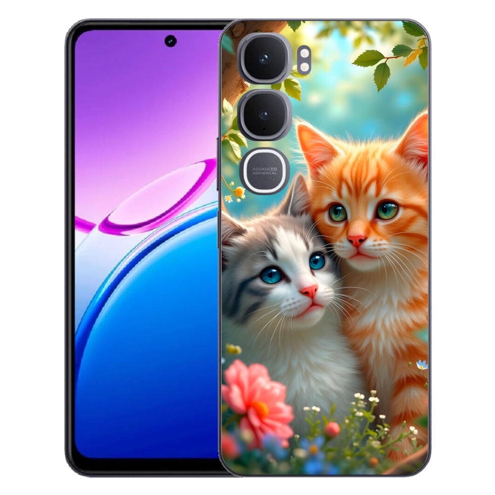 Gélový kryt mmCase na Vivo Y31 5G - mačacia láska 2