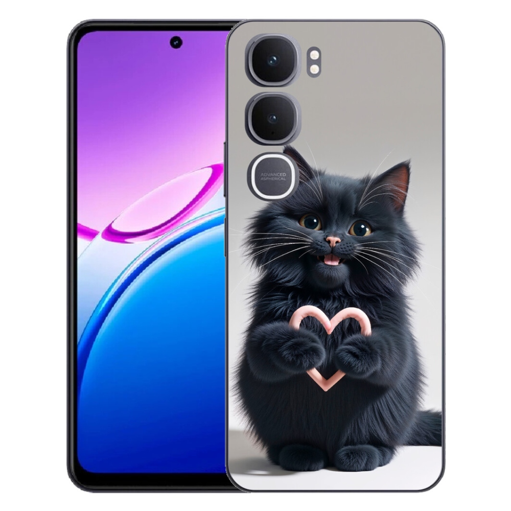 Gélový kryt mmCase na Vivo Y31 5G - mačacia láska 3