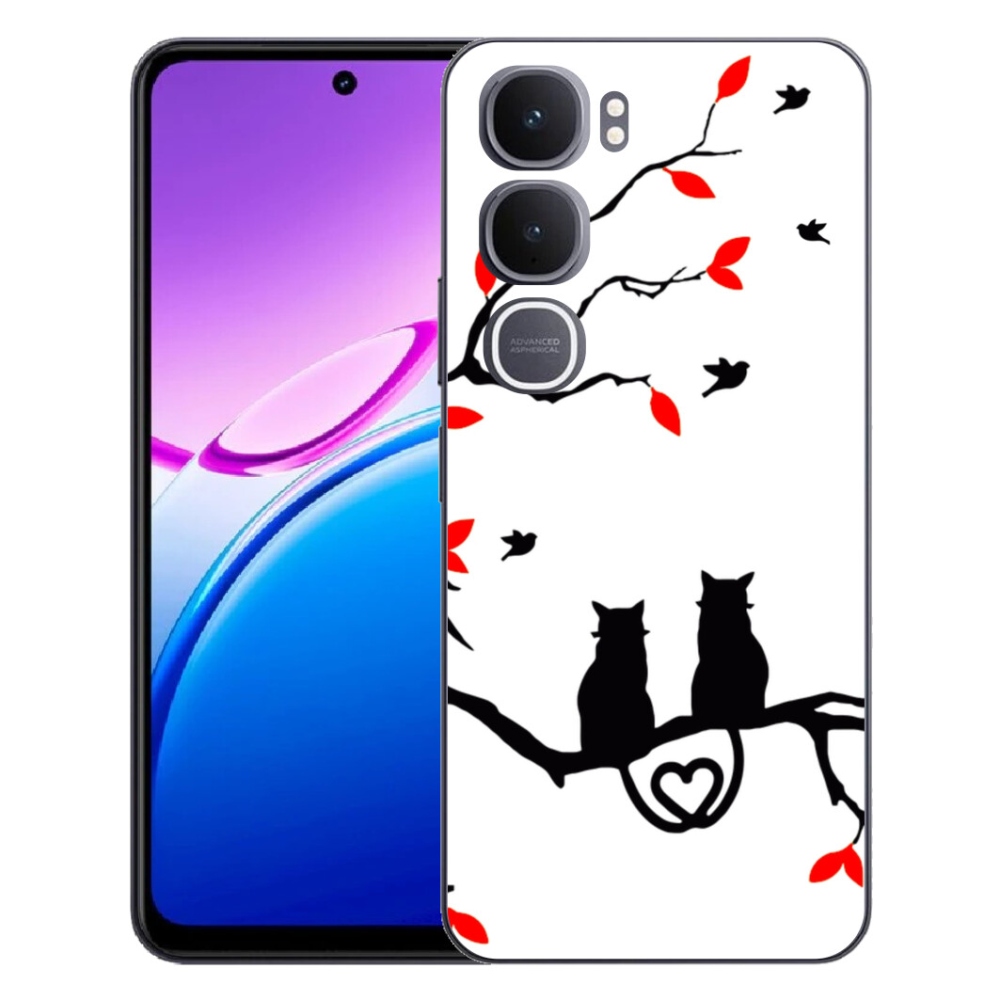 Gélový kryt mmCase na Vivo Y31 5G - mačacia láska