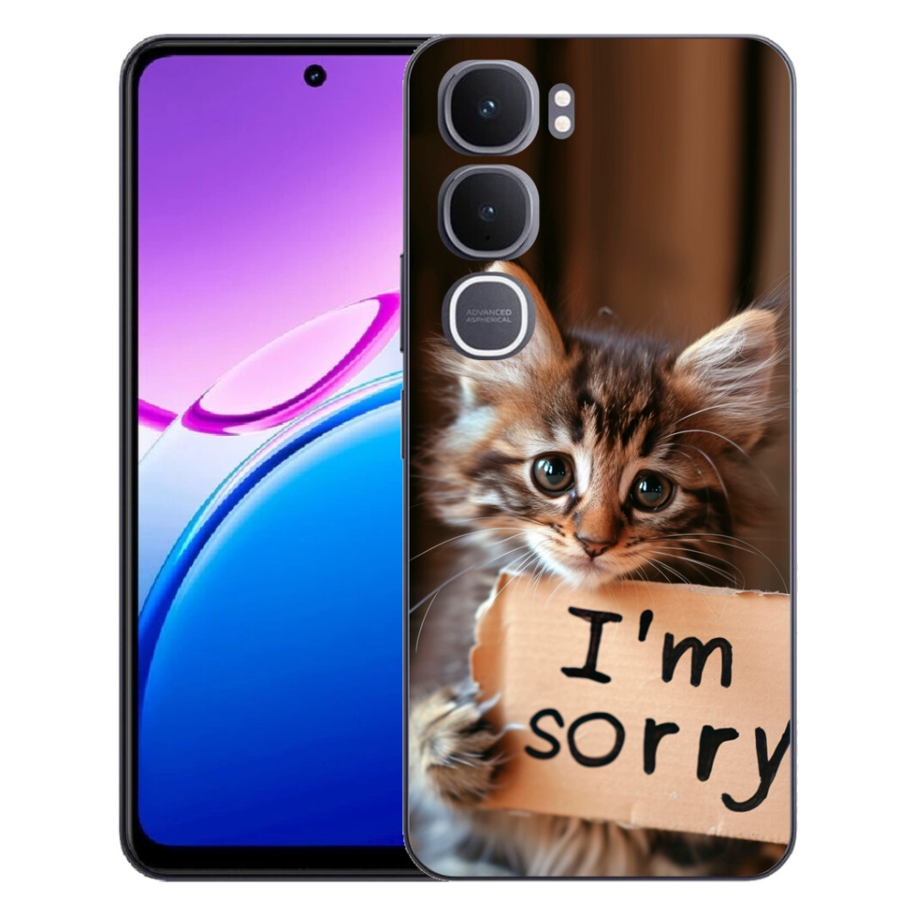 Gélový kryt mmCase na Vivo Y31 5G - mačacie ospravedlnenie