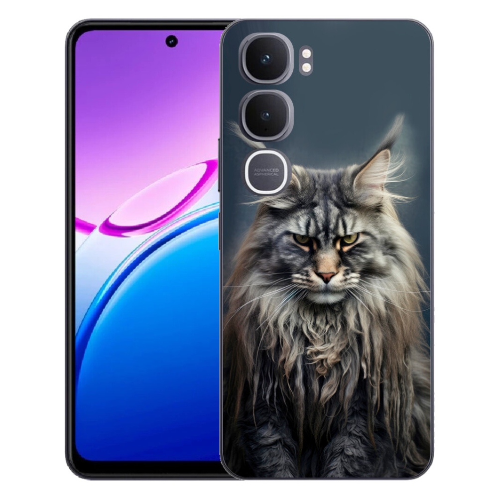 Gélový kryt mmCase na Vivo Y31 5G - mačacie pohľad 4