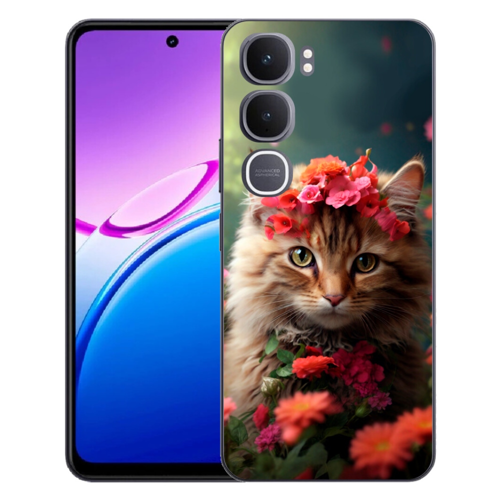 Gélový kryt mmCase na Vivo Y31 5G - mačacia princezná