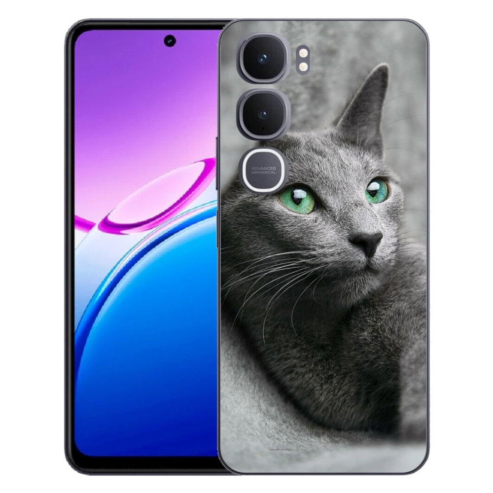 Gélový kryt mmCase na Vivo Y31 5G - mačka 2