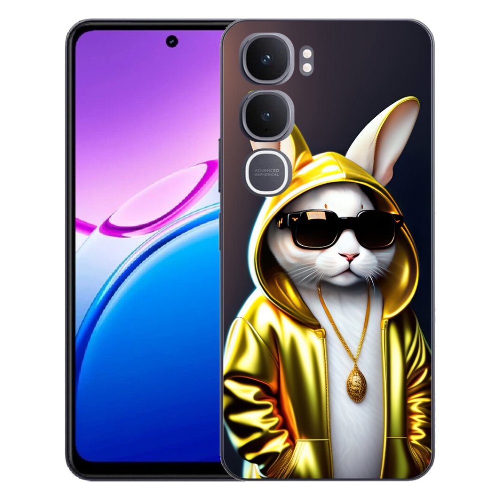 Gélový kryt mmCase na Vivo Y31 5G - mačka boss