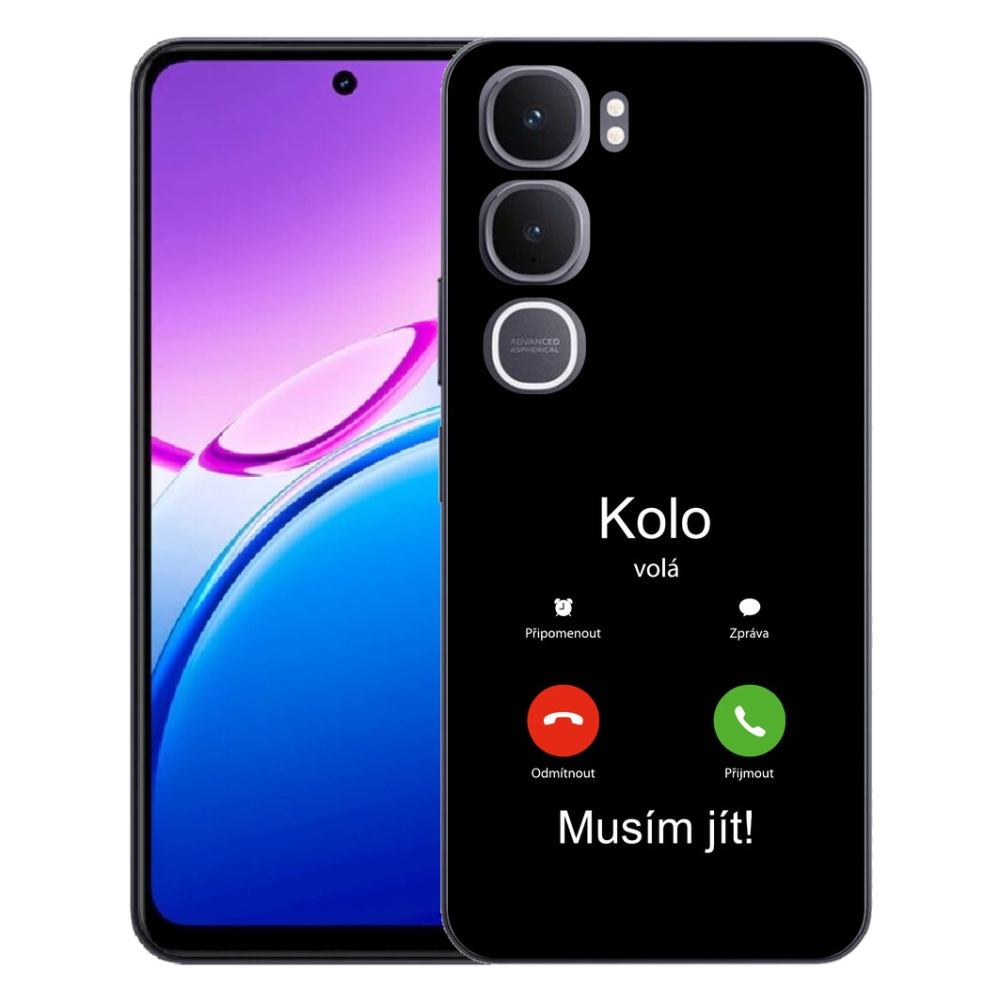 Gélový kryt mmCase na Vivo Y31 5G - bicykel volá čierne pozadie