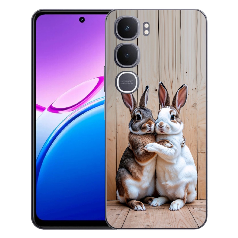 Gélový kryt mmCase na Vivo Y31 5G - králičie pár