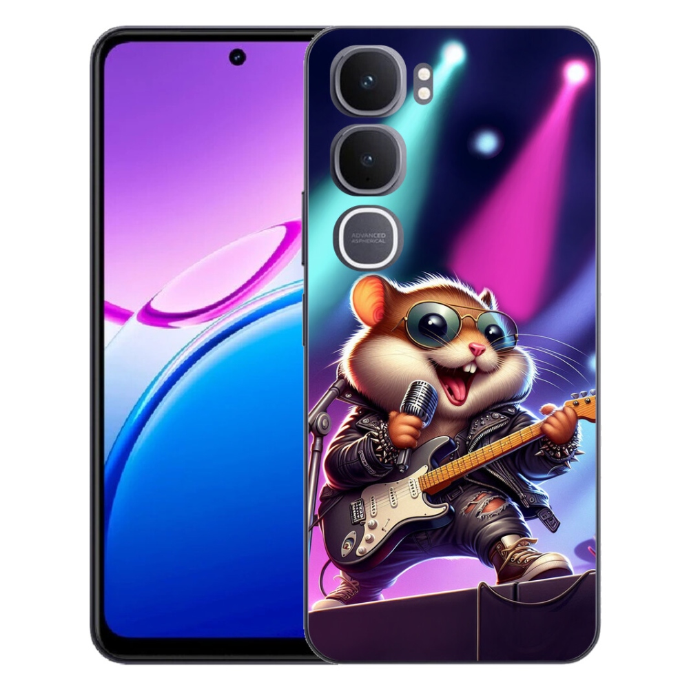 Gélový kryt mmCase na Vivo Y31 5G - škrečok rocker