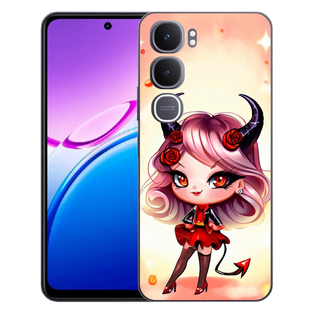 Gélový kryt mmCase na Vivo Y31 5G - kreslená čertica