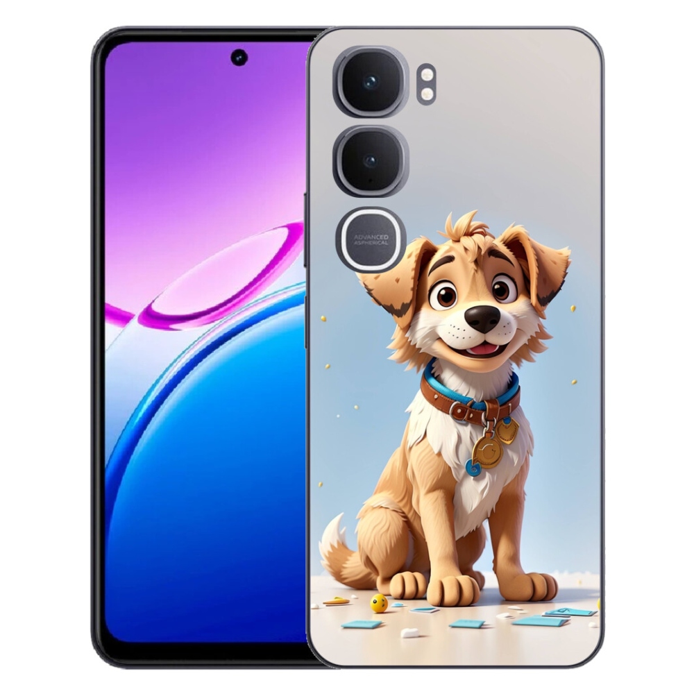 Gélový kryt mmCase na Vivo Y31 5G - kreslené šteňa