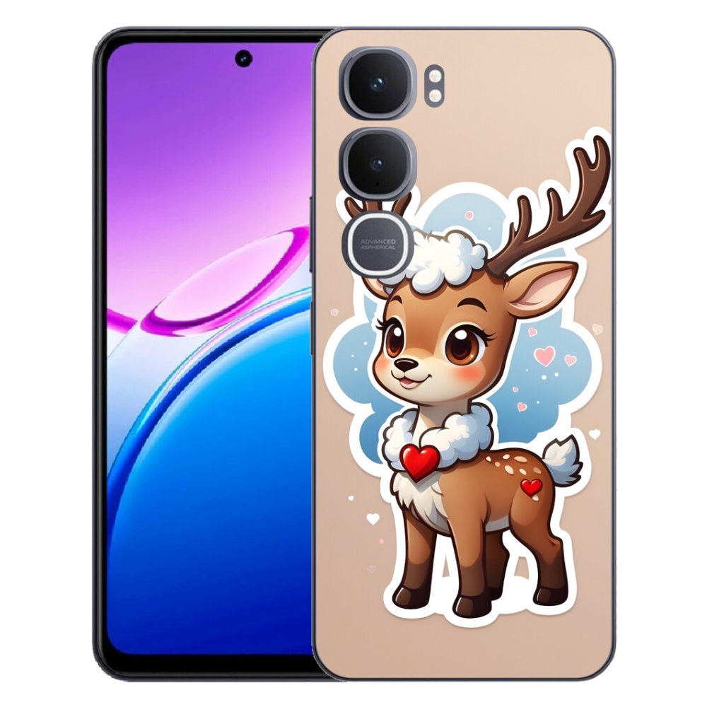 Gélový kryt mmCase na Vivo Y31 5G - kreslený sob