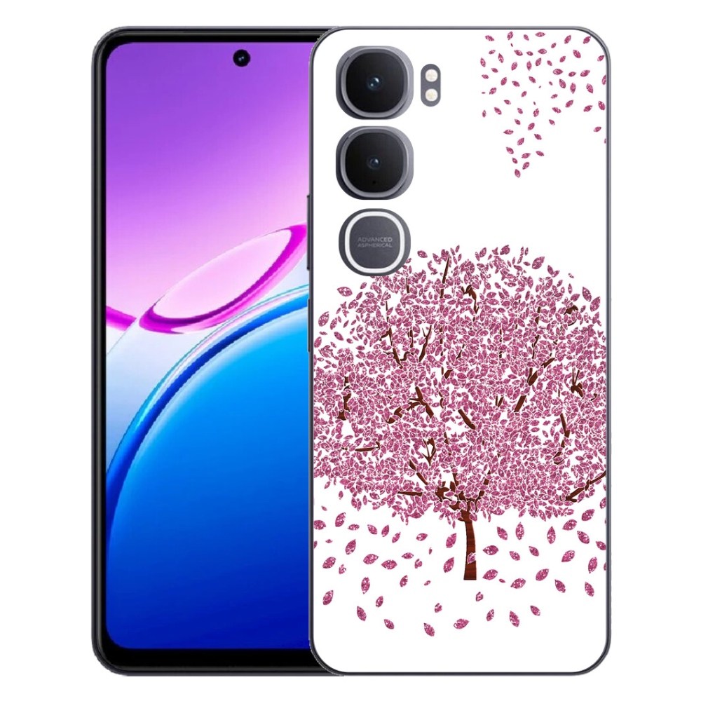 Gélový kryt mmCase na Vivo Y31 5G - kreslený strom s listami
