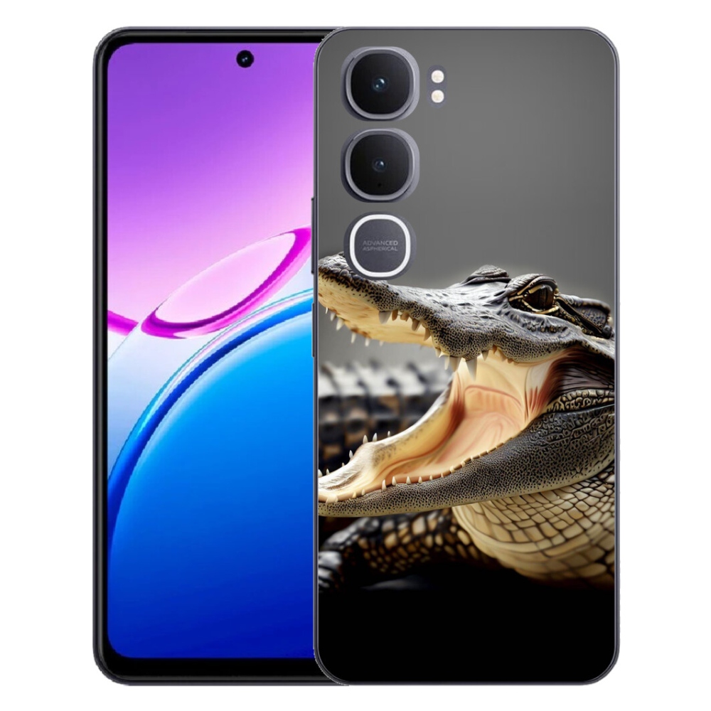 Gélový kryt mmCase na Vivo Y31 5G - krokodíl