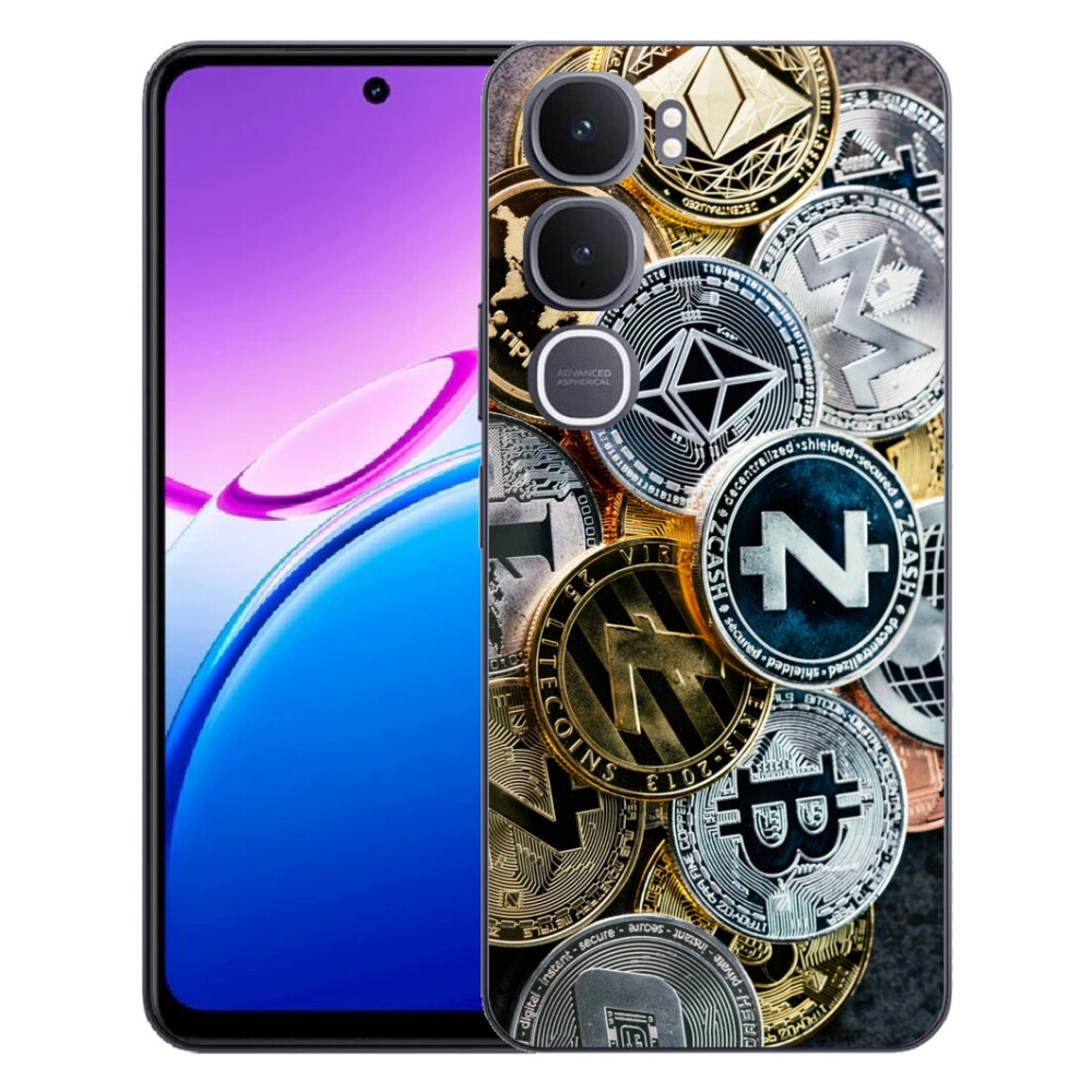Gélový kryt mmCase na Vivo Y31 5G - kryptomeny