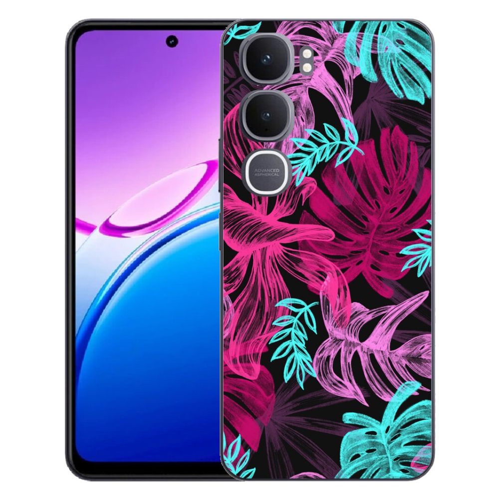 Gélový kryt mmCase na Vivo Y31 5G - kvety 1