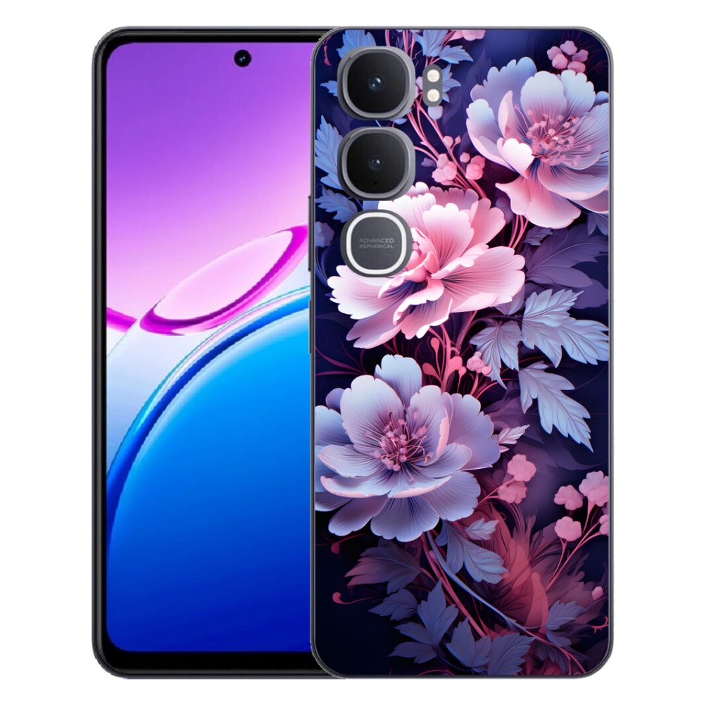 Gélový kryt mmCase na Vivo Y31 5G - kvety 11