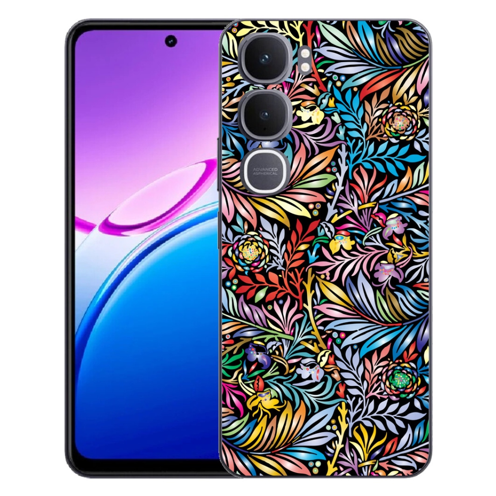 Gélový kryt mmCase na Vivo Y31 5G - kvety 5