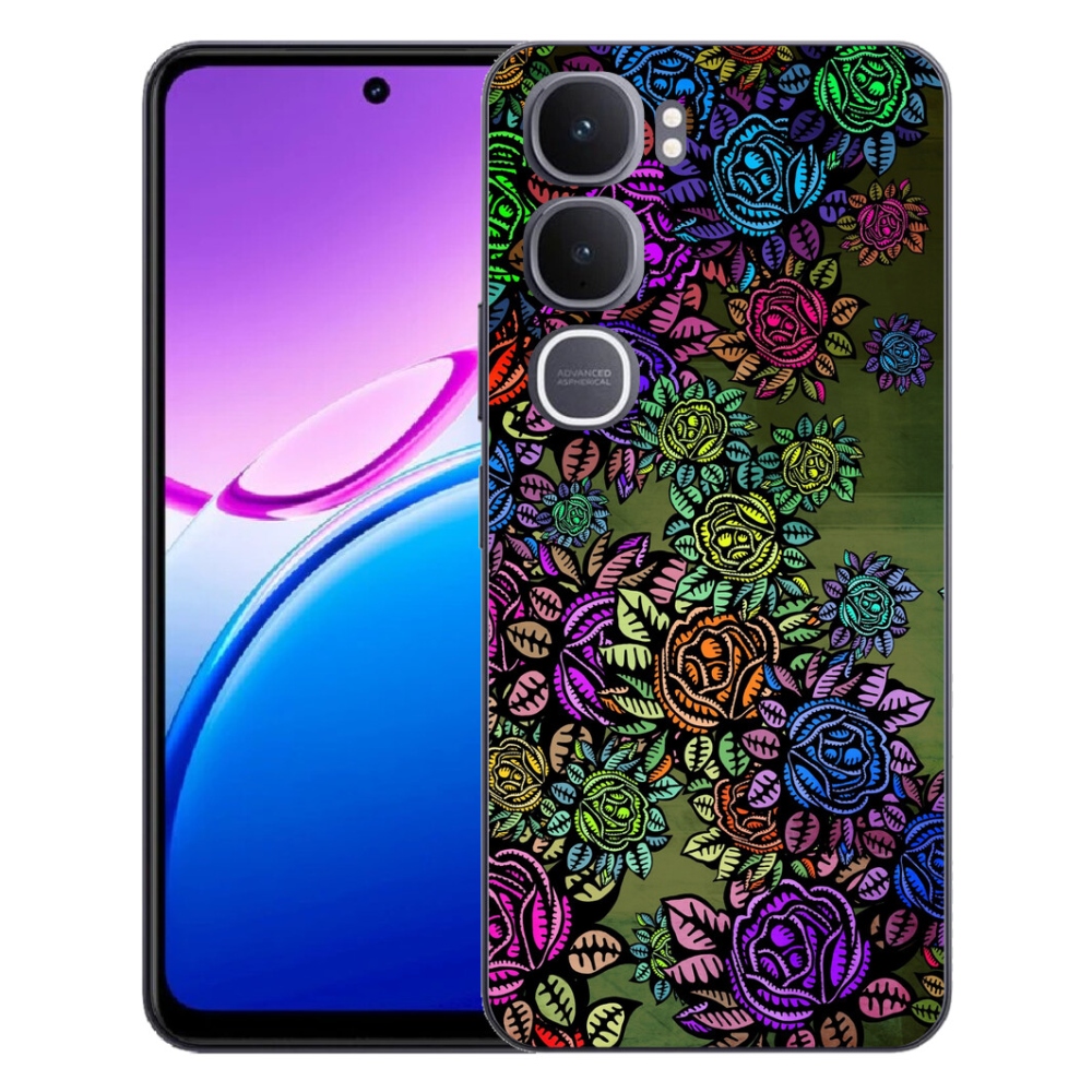 Gélový kryt mmCase na Vivo Y31 5G - kvety 6