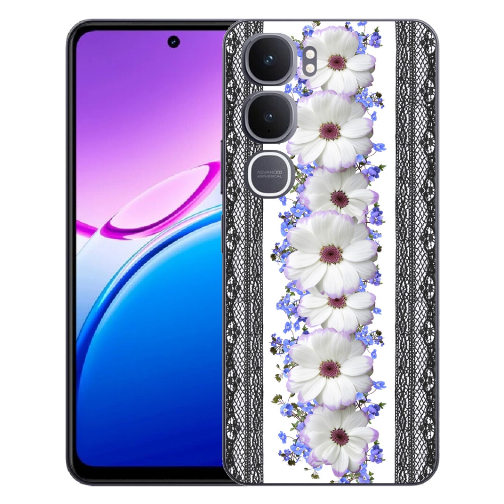 Gélový kryt mmCase na Vivo Y31 5G - kvety 8