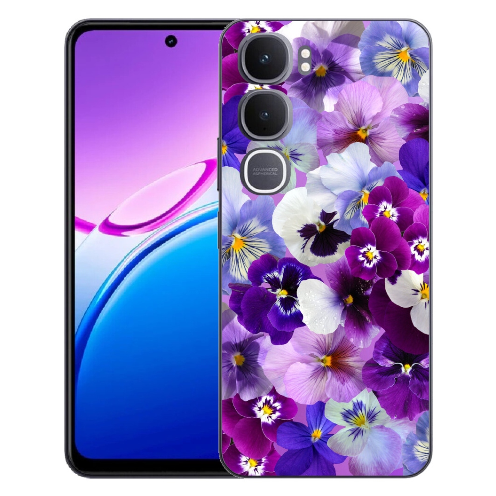 Gélový kryt mmCase na Vivo Y31 5G - kvety 9