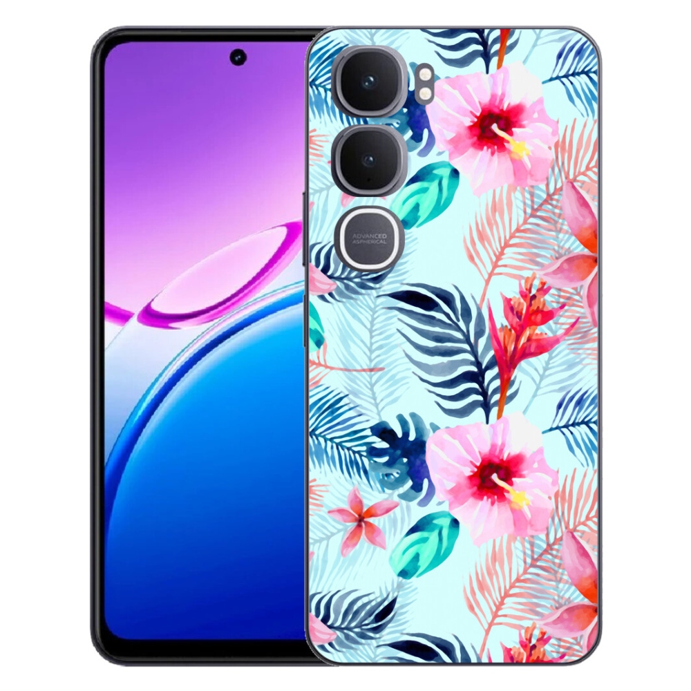 Gélový kryt mmCase na Vivo Y31 5G - kvety