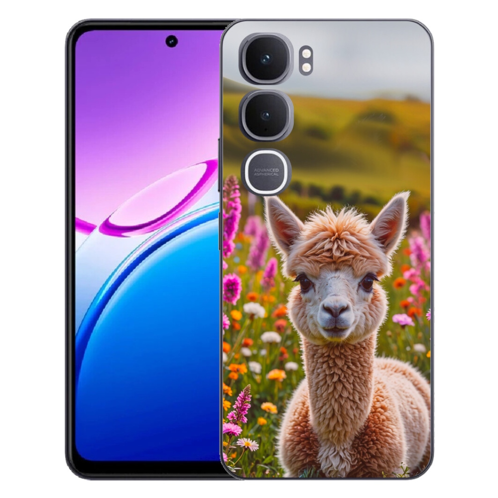 Gélový kryt mmCase na Vivo Y31 5G - lama na lúke