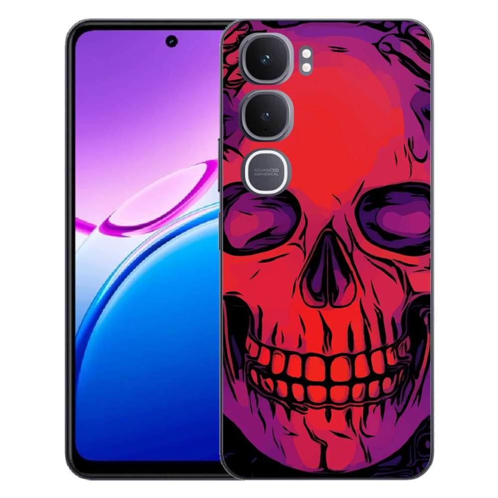 Gélový kryt mmCase na Vivo Y31 5G - lebka
