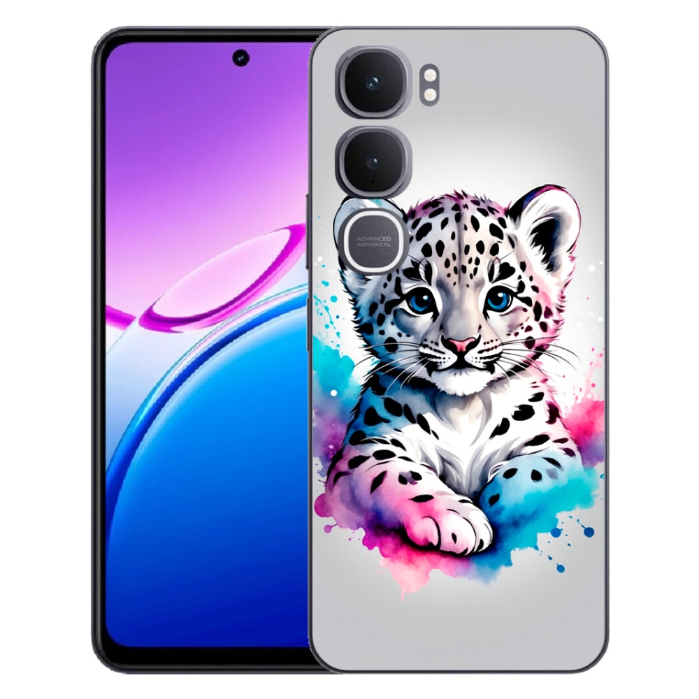 Gélový kryt mmCase na Vivo Y31 5G - leopardej mláďa
