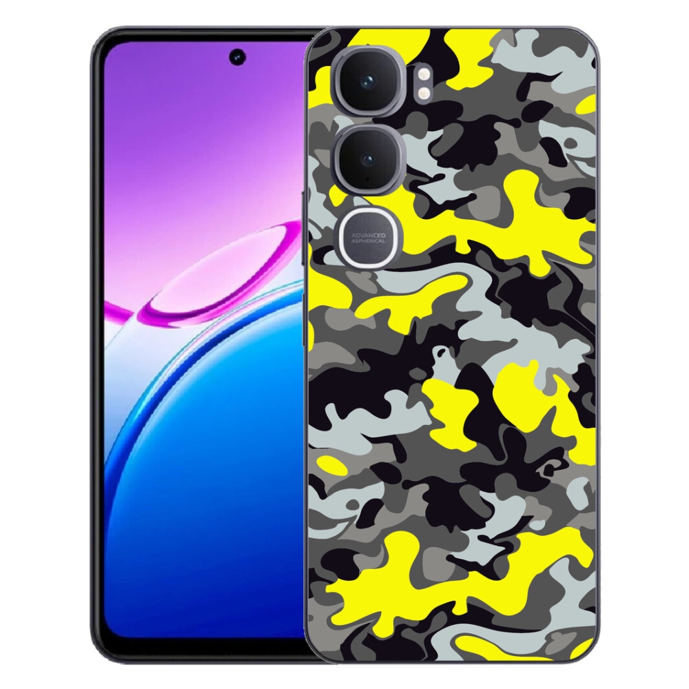 Gélový kryt mmCase na Vivo Y31 5G - maskáčový vzor 6