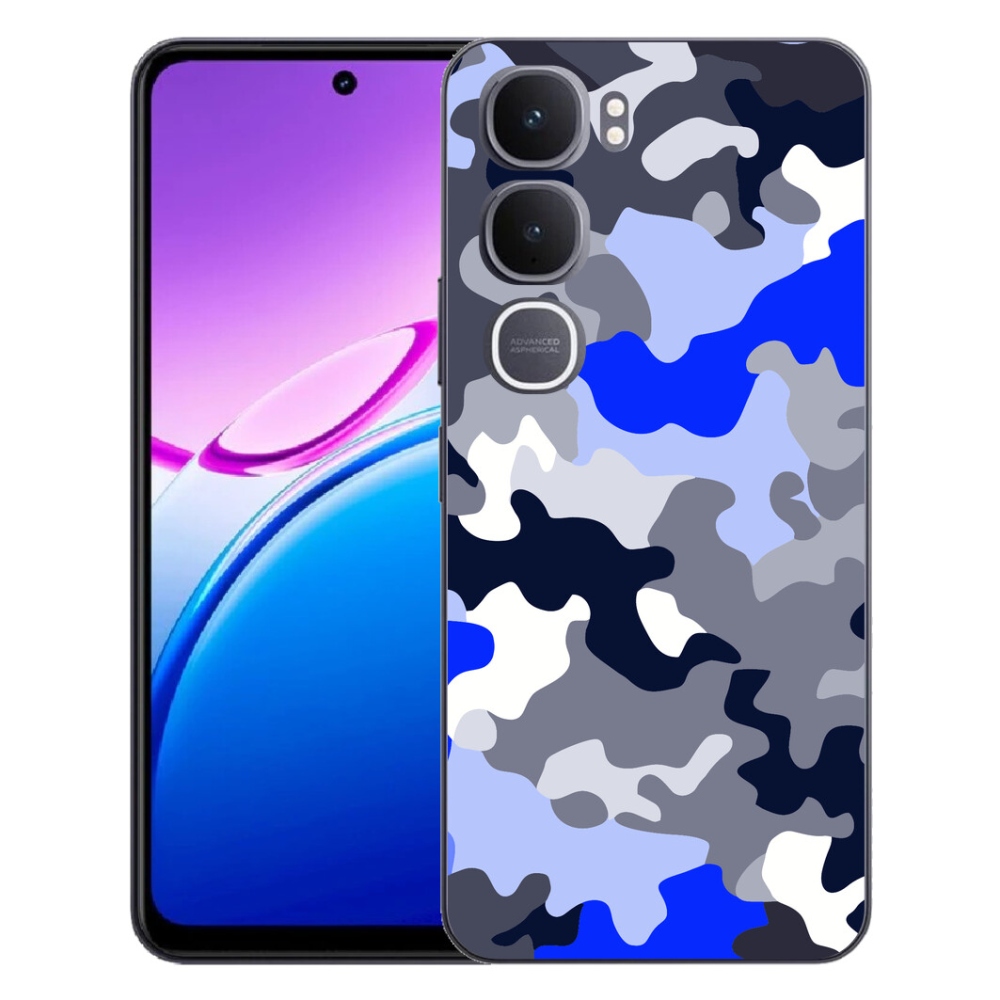 Gélový kryt mmCase na Vivo Y31 5G - maskáčový vzor 8