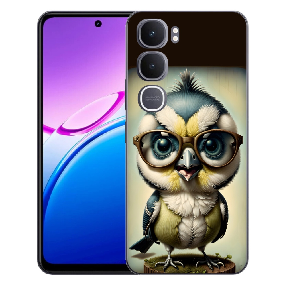 Gélový kryt mmCase na Vivo Y31 5G - mláďa s okuliarmi