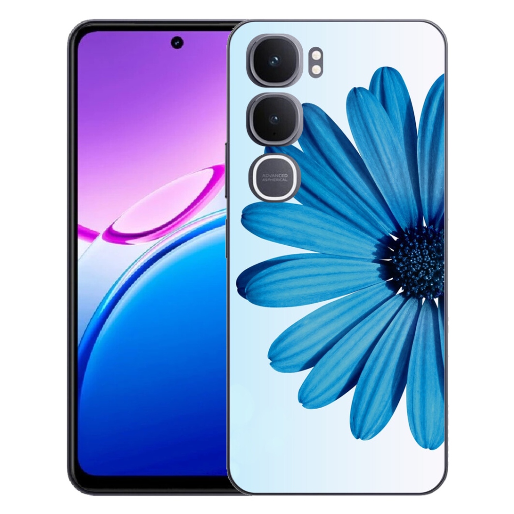 Gélový kryt mmCase na Vivo Y31 5G - modrá margaréta