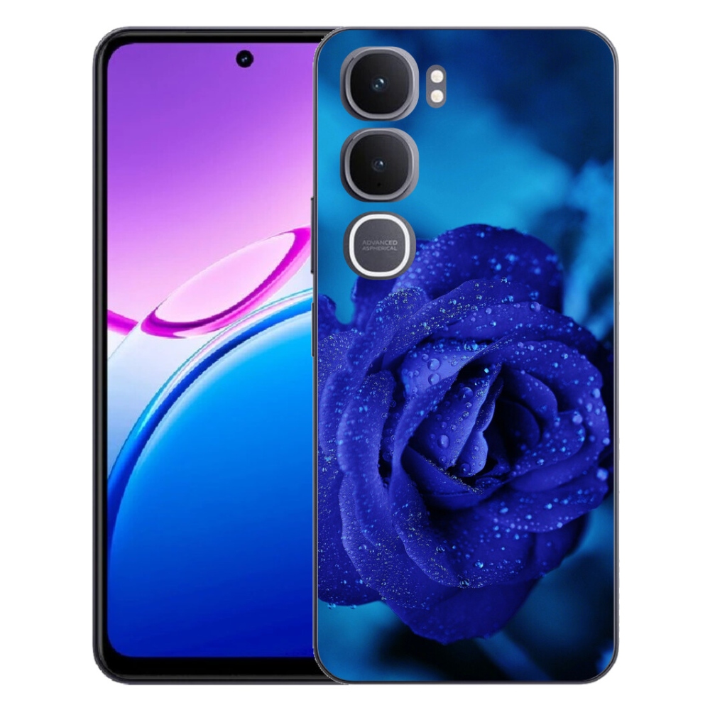 Gélový kryt mmCase na Vivo Y31 5G - modrá ruža