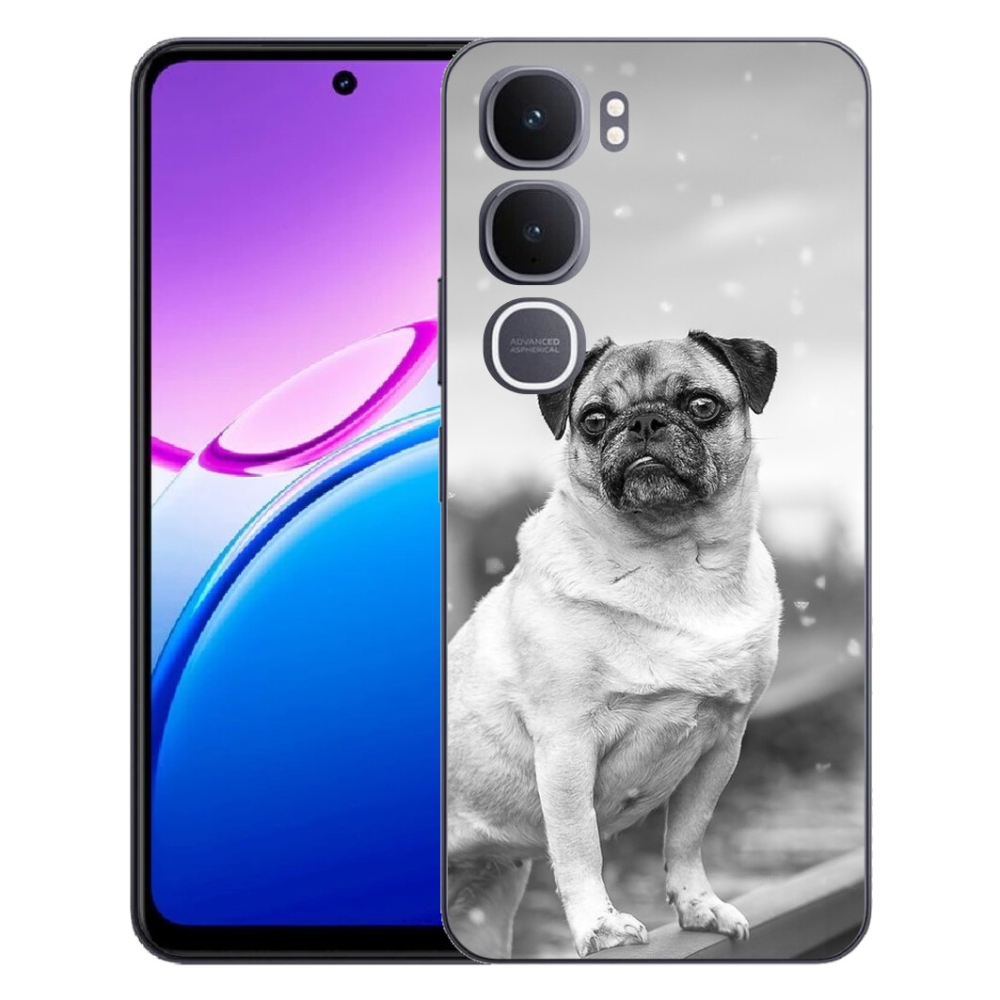 Gélový kryt mmCase na Vivo Y31 5G - mops