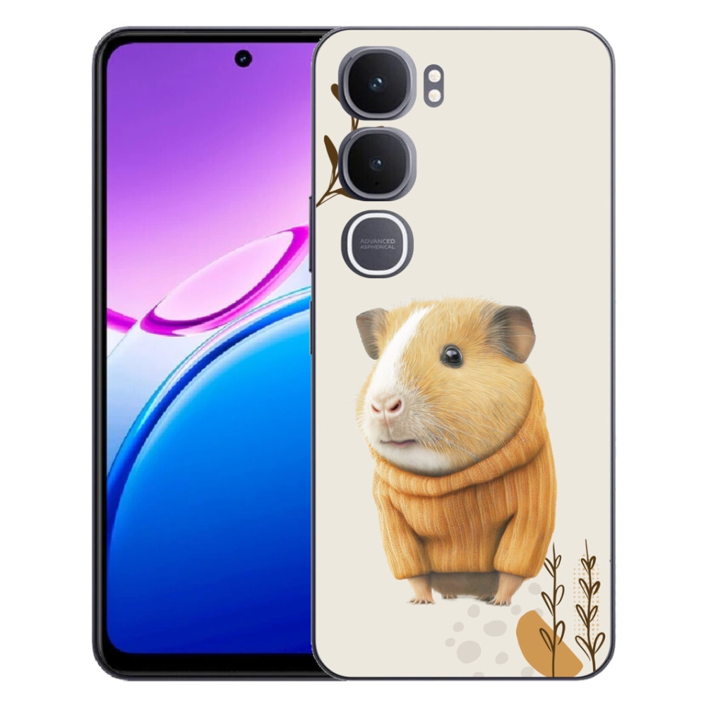 Gélový kryt mmCase na Vivo Y31 5G - morča vo svetri