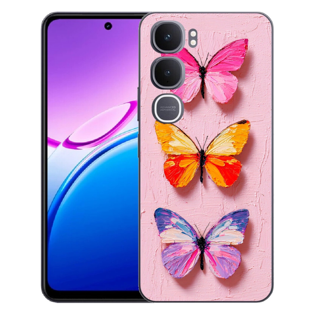 Gélový kryt mmCase na Vivo Y31 5G - motýlia trojica