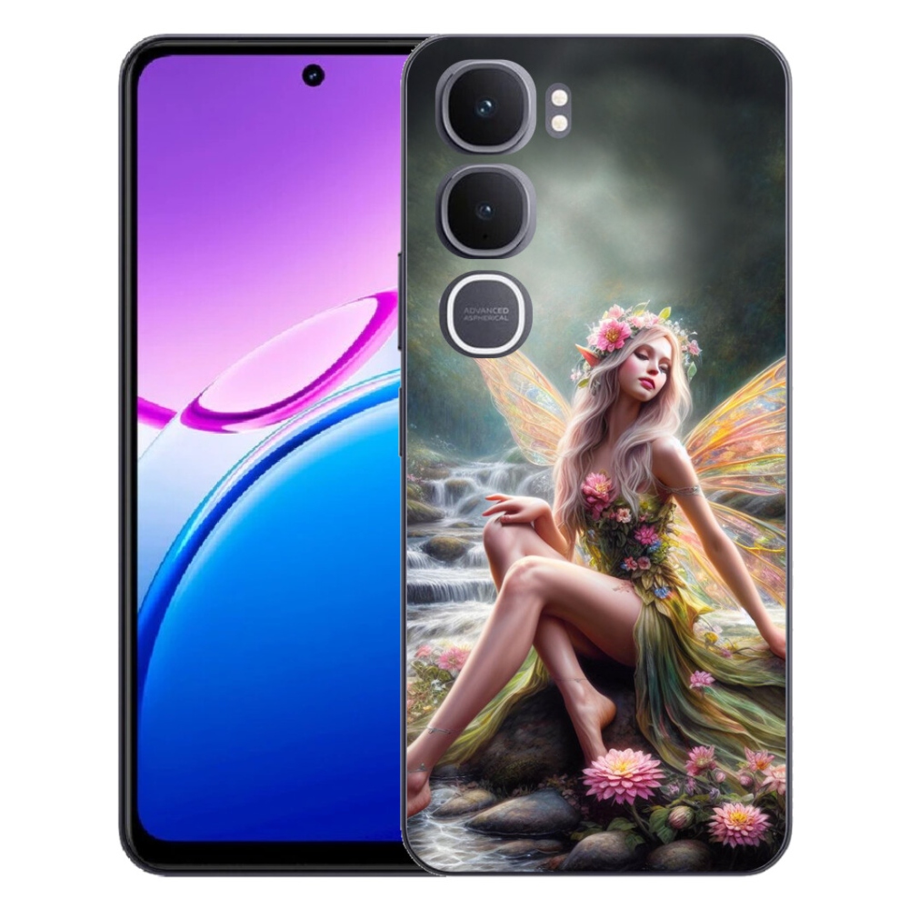 Gélový kryt mmCase na Vivo Y31 5G - motýlia žena 1