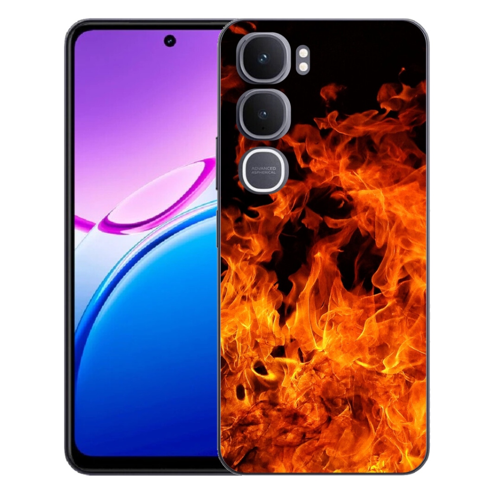Gélový kryt mmCase na Vivo Y31 5G - muzikant a oheň
