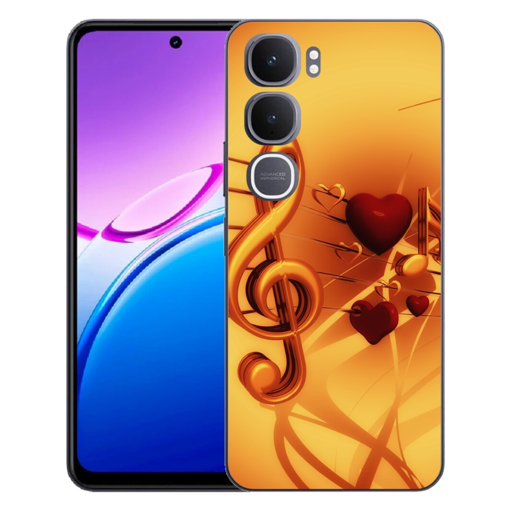 Gélový kryt mmCase na Vivo Y31 5G - noty