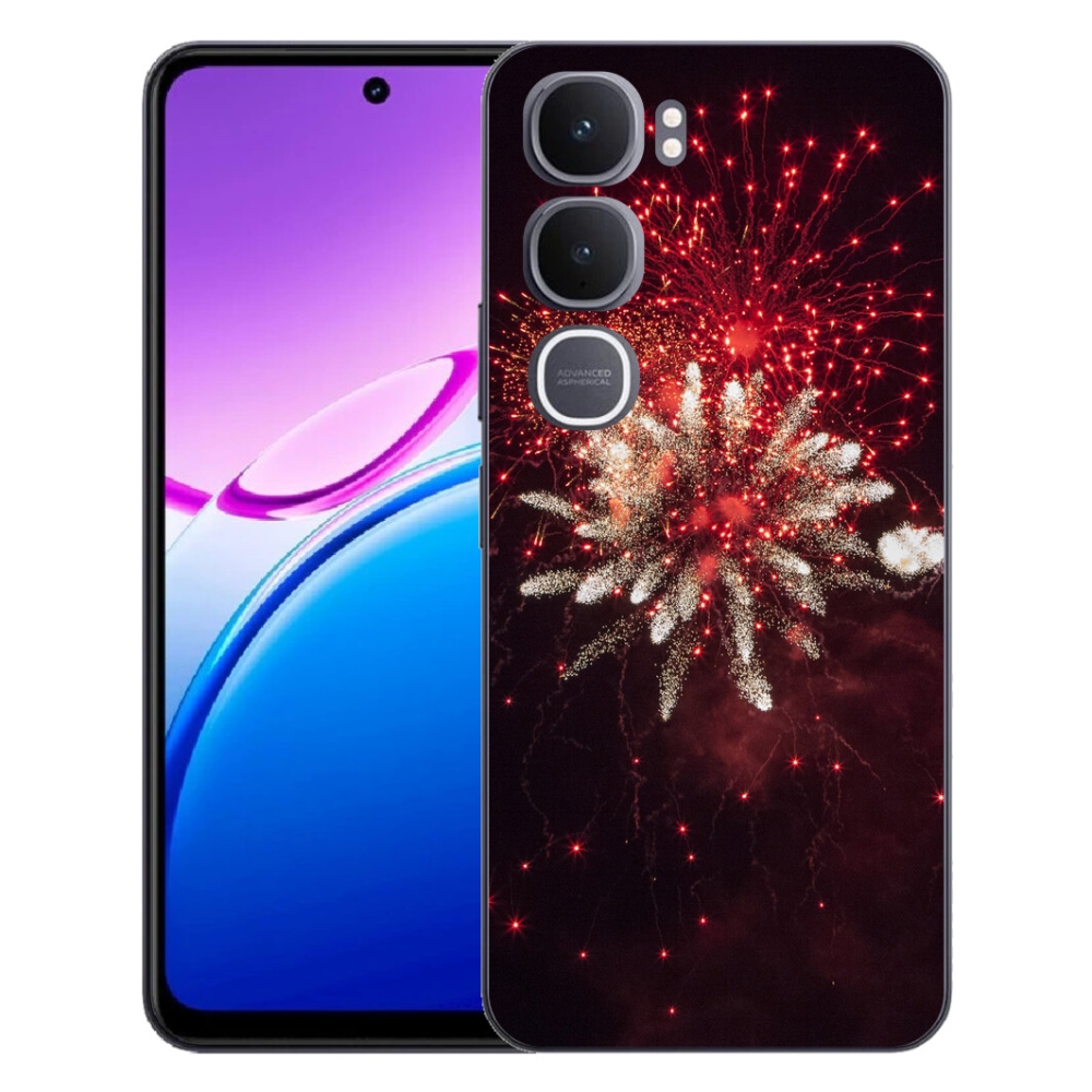 Gélový kryt mmCase na Vivo Y31 5G - ohňostroj