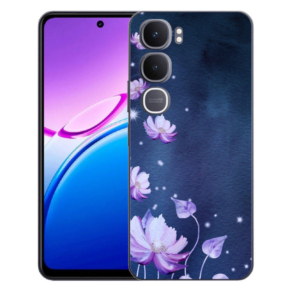 Gélový kryt mmCase na Vivo Y31 5G - padajúce kvety