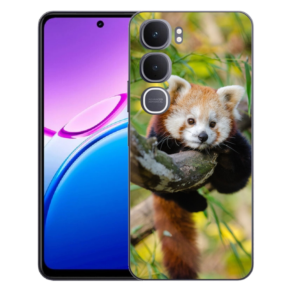 Gélový kryt mmCase na Vivo Y31 5G - panda červená