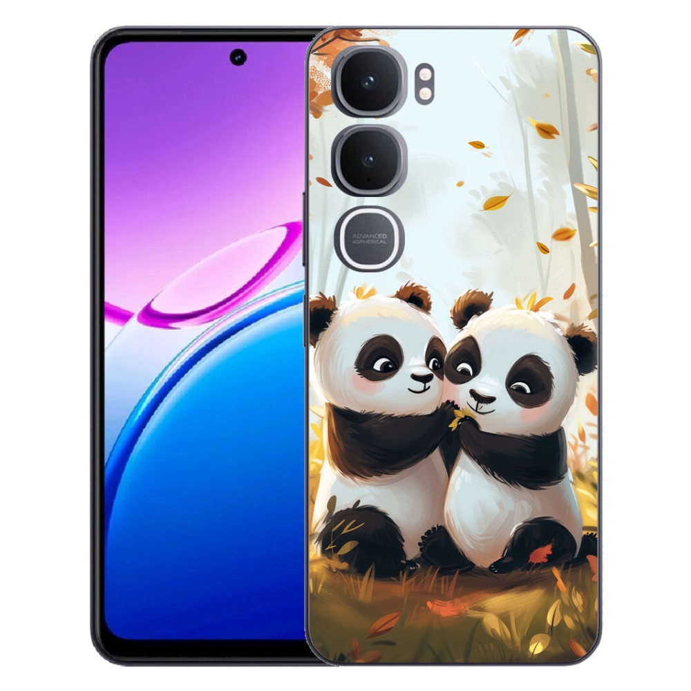 Gélový kryt mmCase na Vivo Y31 5G - pandy