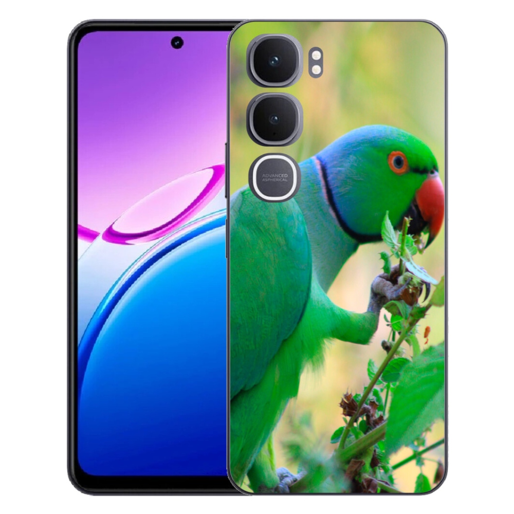 Gélový kryt mmCase na Vivo Y31 5G - papagáj alender